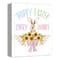 Hoppy Easter Every Bunny 11" x 14" Canvas Wall Art